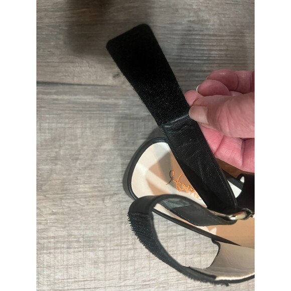 NWOB Homers Black Pointy Toe Sling Back Block Heel Hand Crafted Shoes Size 37 - Picture 7 of 10